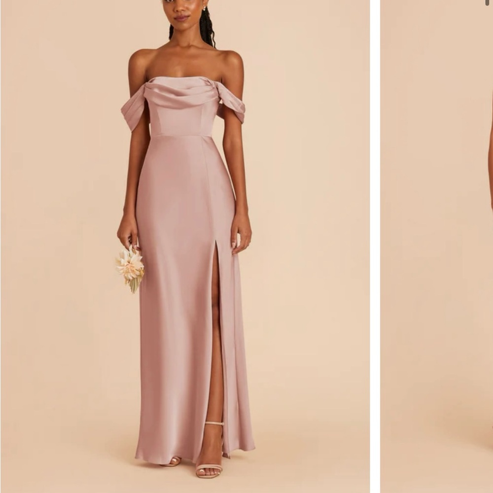 Birds Grey Bridesmaid Dress